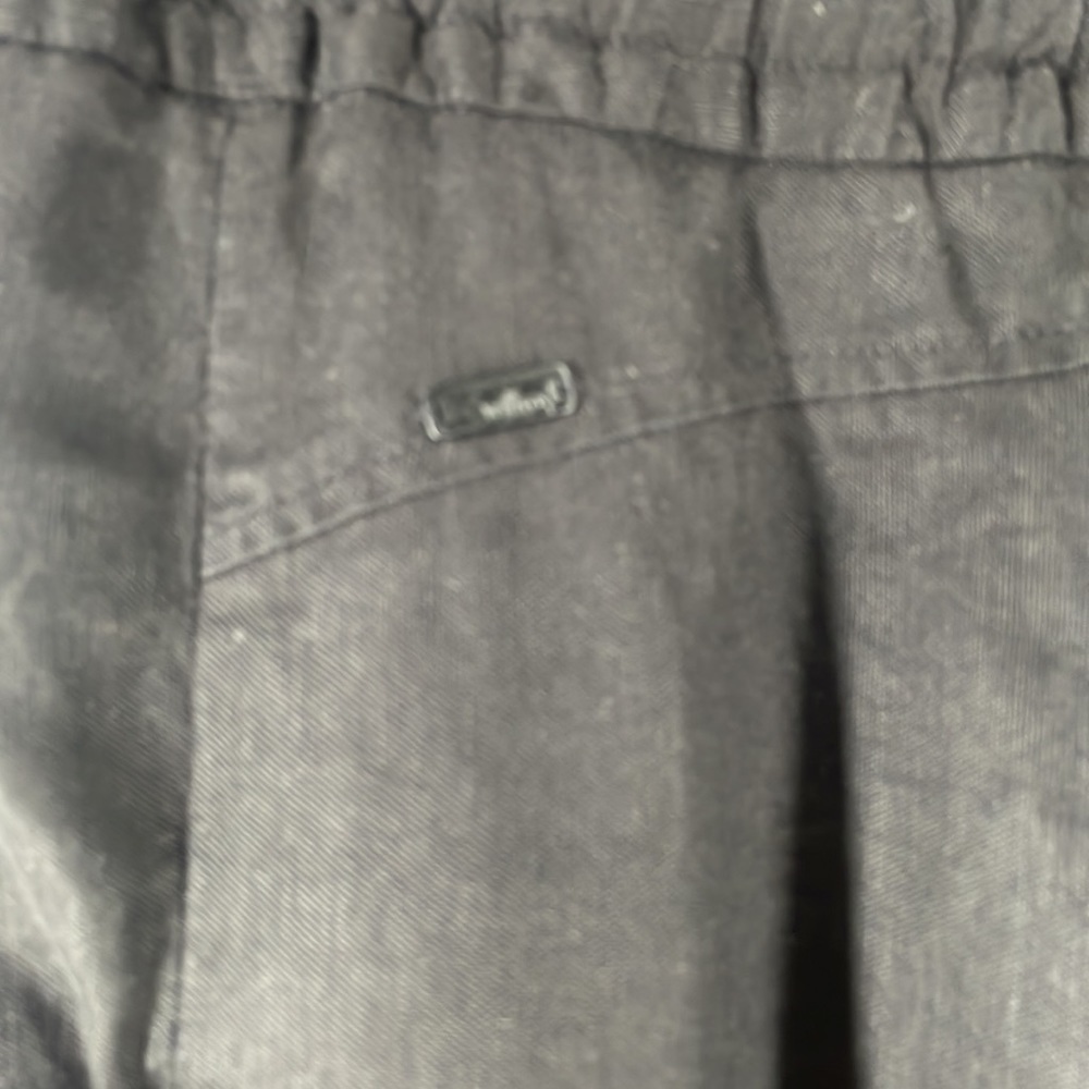 ARITZIA Wilfred Marais Rolled Cuff Pants linen blend black business casual sz 0 - Picture 7 of 10
